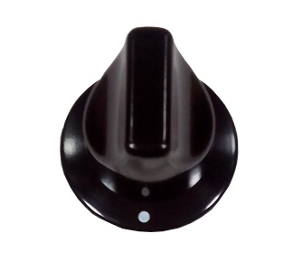 Manopola D.7 G+9 con ghiera nera piano cottura Indesit / Ariston