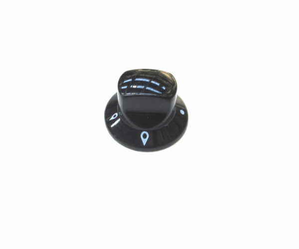 Manopola fuochi gas nera piano cottura Indesit / Ariston