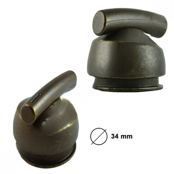 Manopola country verniciata ottone per piani cottura Franke