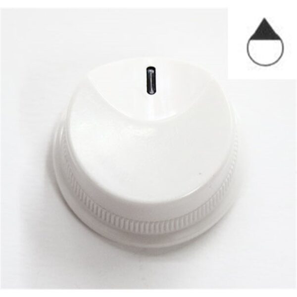 Manopola bianca Universale D8 G+3 piano cottura Fitting / Foster