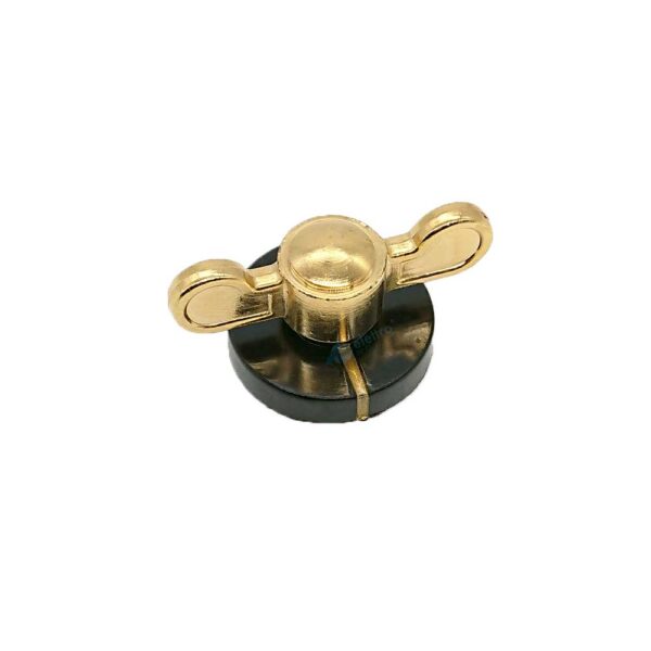 Manopola Rustica Marrone/Oro D.8 Compatibile per piani cottura Smeg