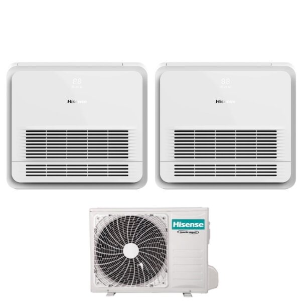 Climatizzatore Condizionatore Hisense Dualsplit Console 12+12 A++ Inverter