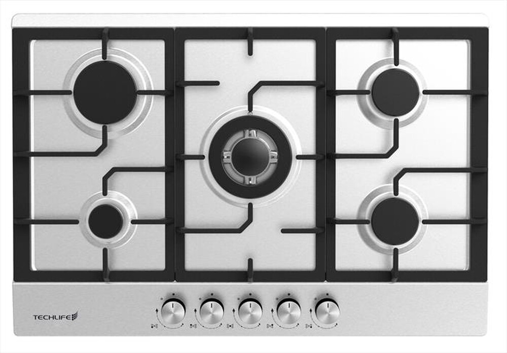 TECHLIFE - Piano cottura a gas 75 inox