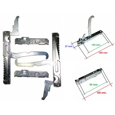 Kit Cerniere +Portarullo Porta Forno Compatibile Tecnogas Porta Pesante
