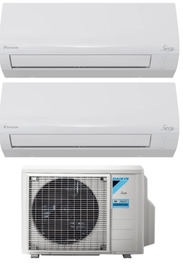 Climatizzatore Dual Daikin 12000 + 12000 btu Modello Siesta