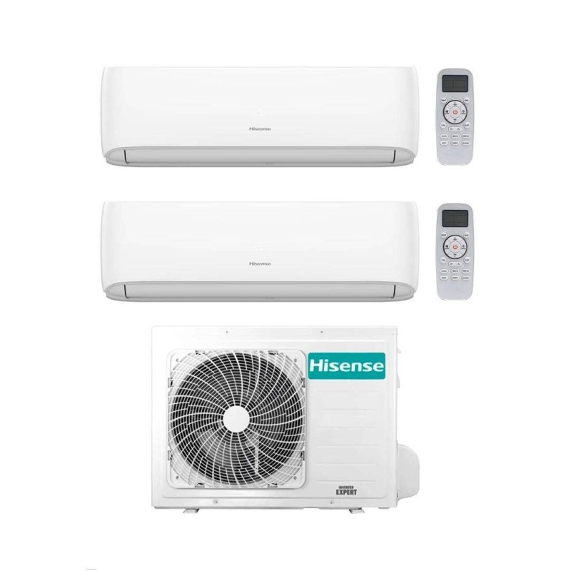 Climatizzatore Condizionatore Hisense Dualsplit 12000+12000 BTU Inverter Wi Fi
