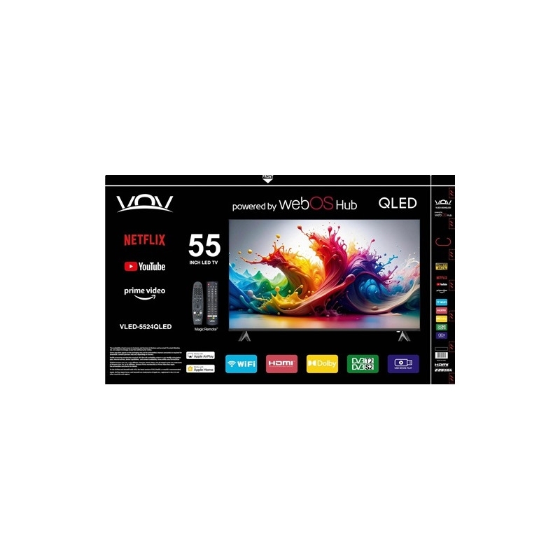 TV Smart 55' VOV QLED 4k
