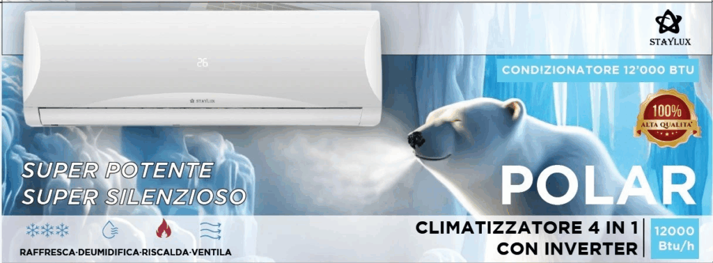 Climatizzatore Staylux 12000 btu Bianco A+++/A++